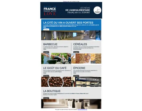 newsletter franceagroalimentaire